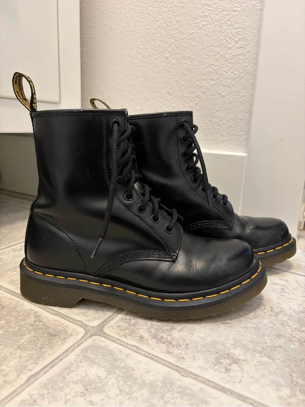 Dr. Martens 1460 Black Leather Ankle Boots - Picture 2 of 7